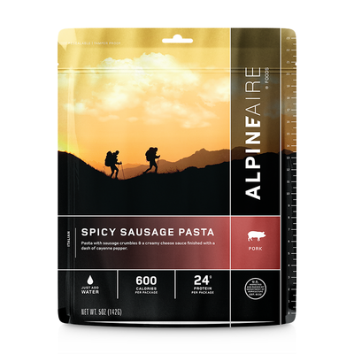 AlpineAire Backpacking Meals - Spicy Sausage Pasta (Pork)