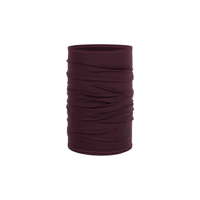 Buff Merino Lightweight Multifunctional Neckwear - Solid Garnet