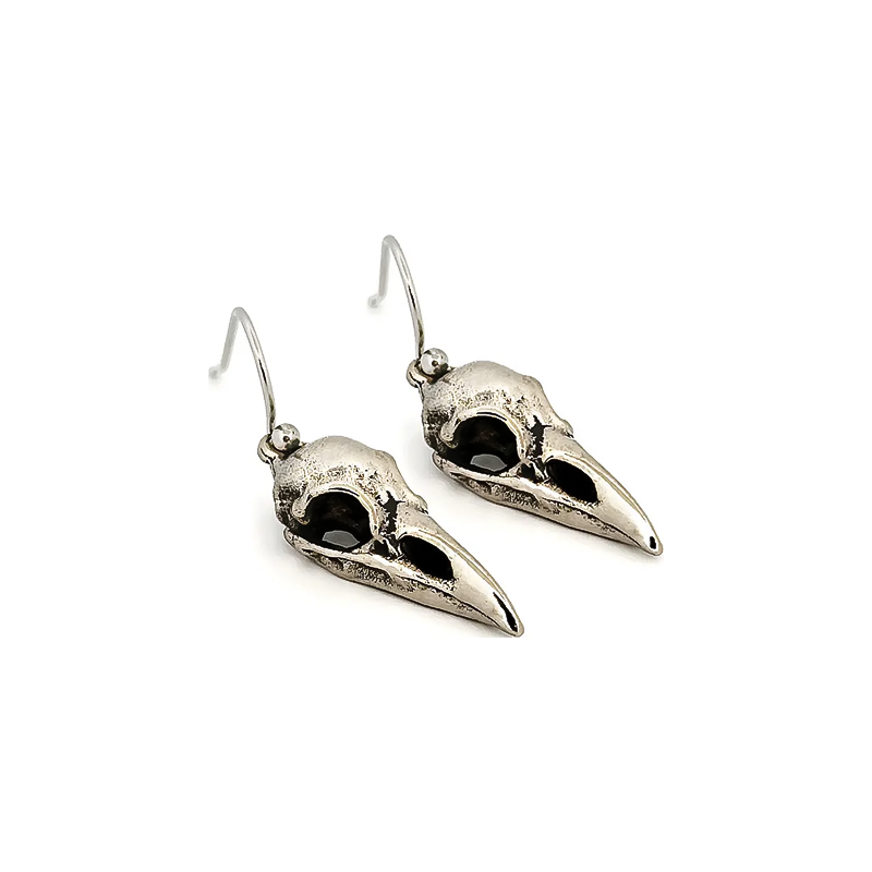 Raven Skull Earrings