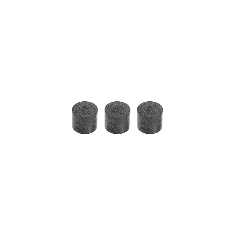 Three black Katadyn BeFree AC Carbon microfilter on a white background.