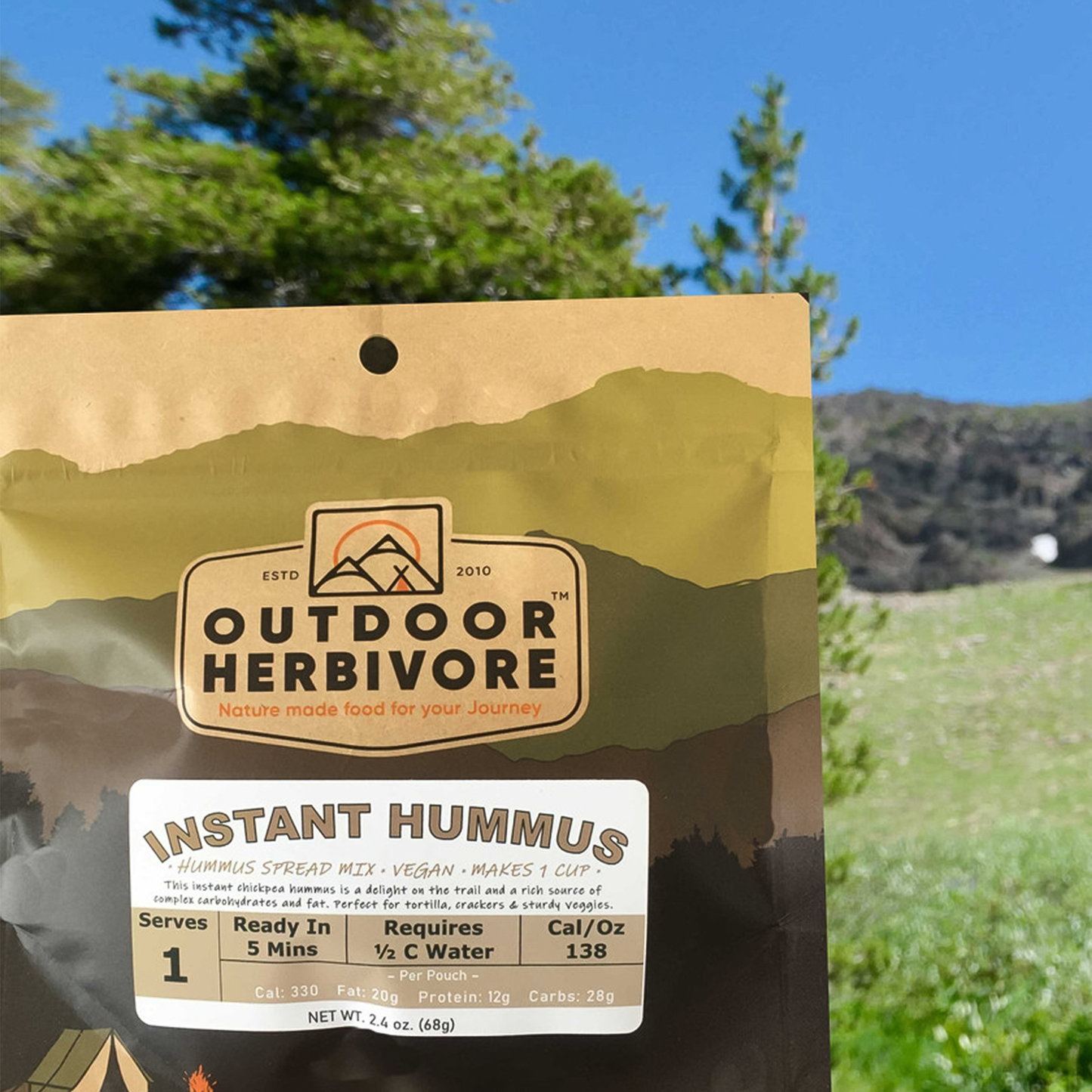 Outdoor Herbivore Instant Hummus