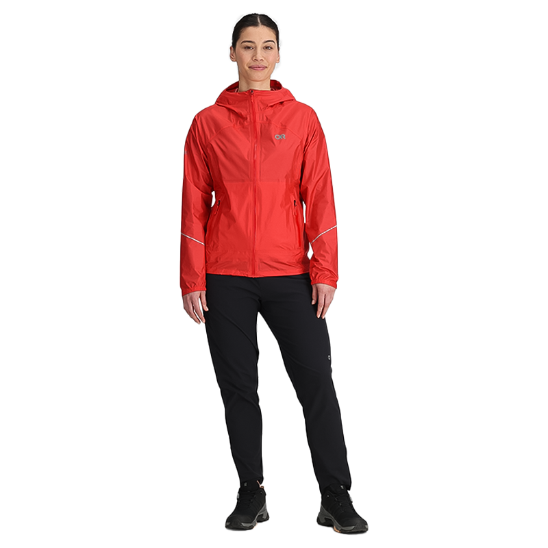 Outdoor Research Women's Helium Rain Ultralight Jacket - Sunrise