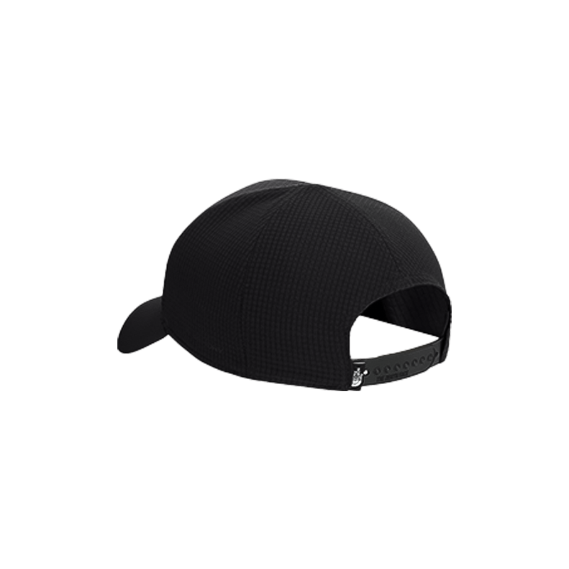 Black The North Face Summer LT Trucker Hat providing UPF protection and moisture management for outdoor activities.