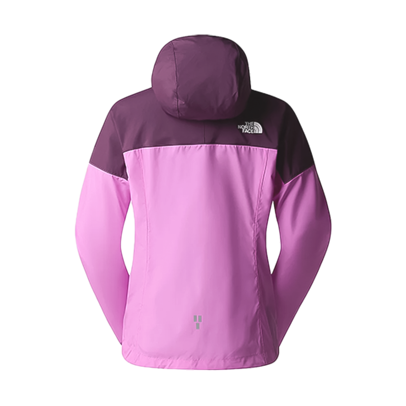 The North Face Women's Higher Run Wind Jacket in color Violet Crocus/Black Currant Purple