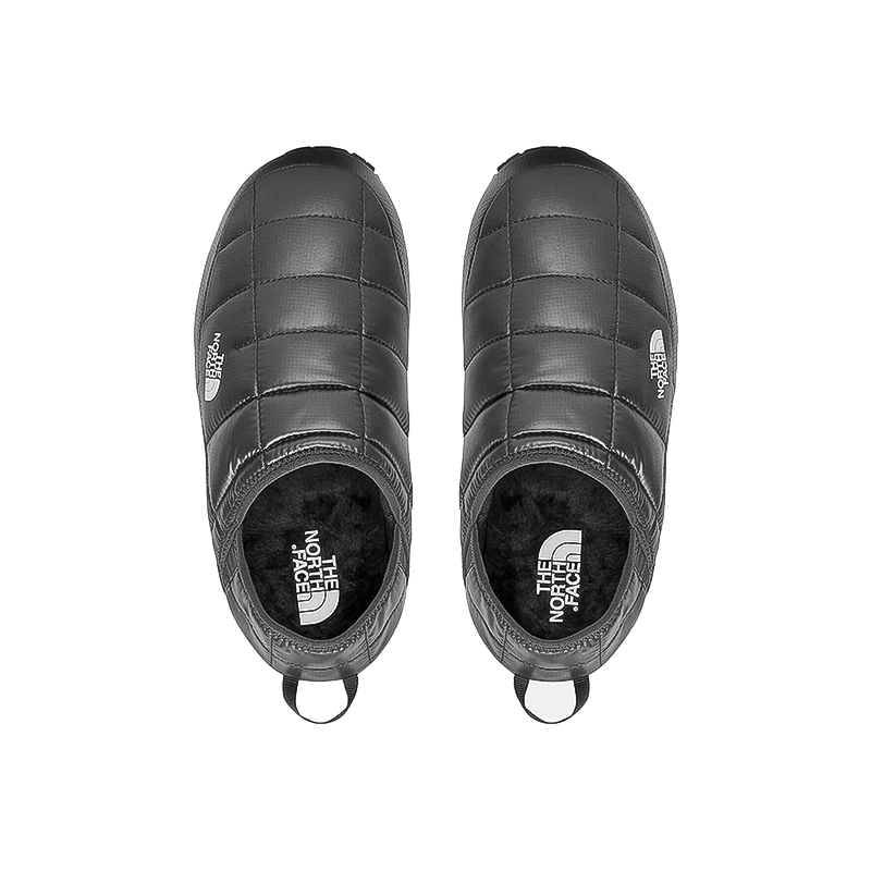 Cozy black women's insulated slippers with a grippy recycled rubber outsole and water-resistant upper.