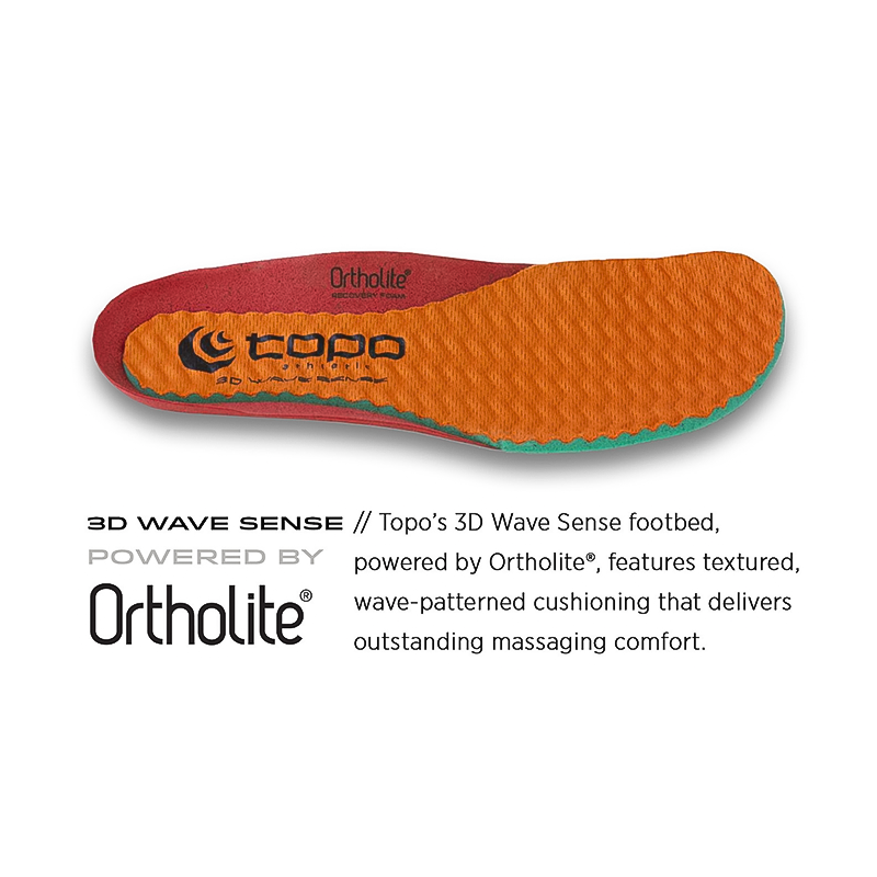 Topo Rekovr 2 slip-on recovery shoe with Wave Sense footbed, odor-resistant wool, and Vibram outsole.