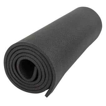 1/2' Thick Foam Sleeping Pad Black