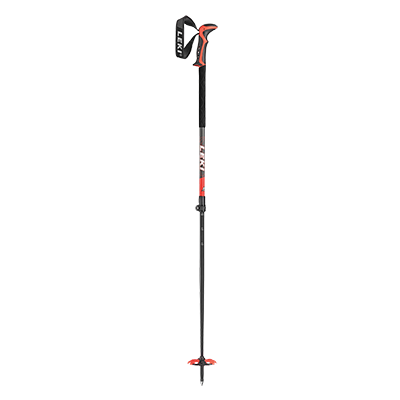 A Red and Black Leki Ski Pole