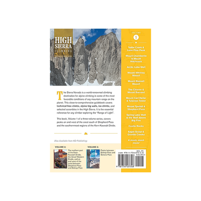 High Sierra Climbing Volume 1