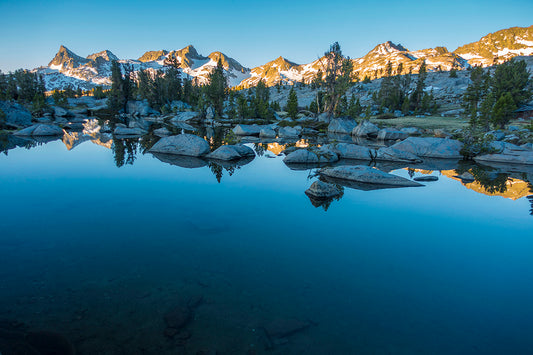 Lake shot with mountain scape background