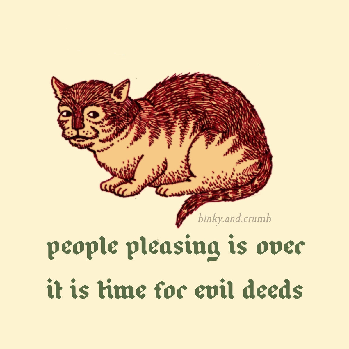 Binky and Crumb People Pleasing Sticker