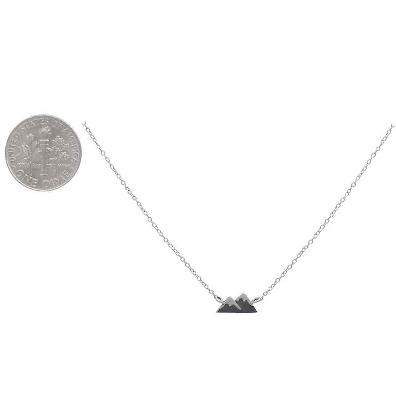 Mountain 18-Inch Sterling Silver Necklace