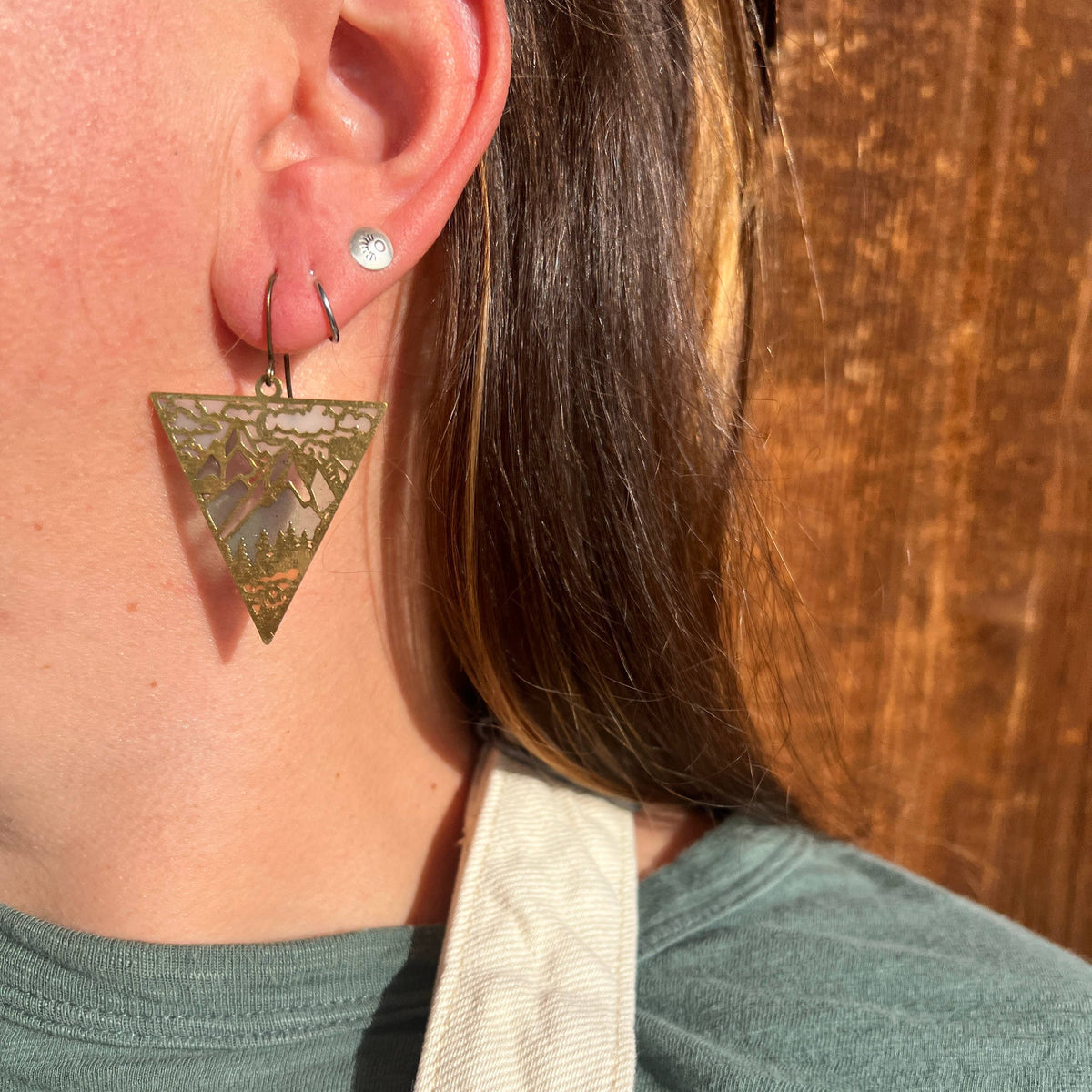 Ridgeline Luna Moth Stained Glass Resin Earrings