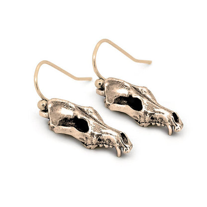 Coyote Skull Earrings