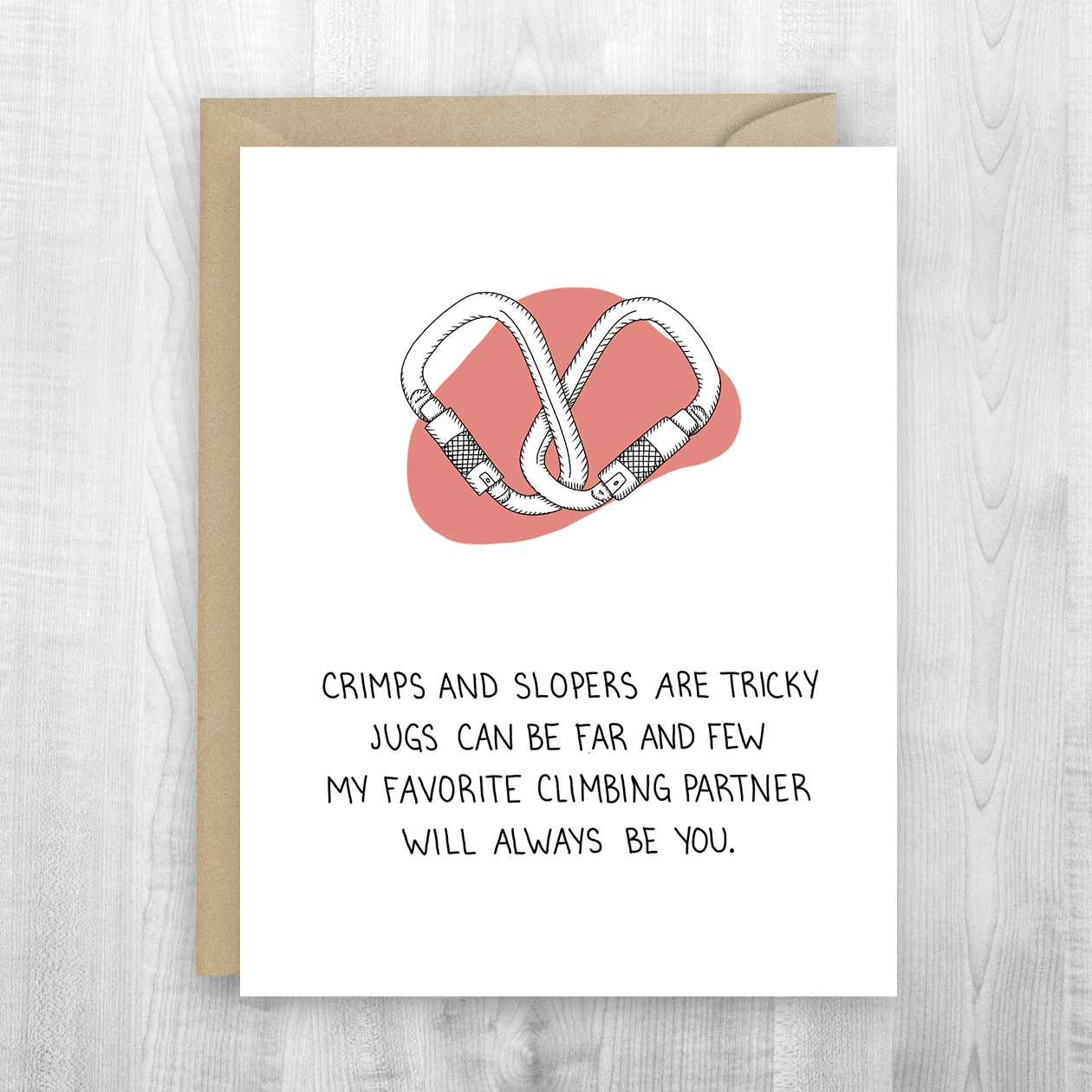 Sherpa Ant Climbing Love Poem Card