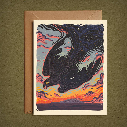 Nightfall Blank Greeting Card