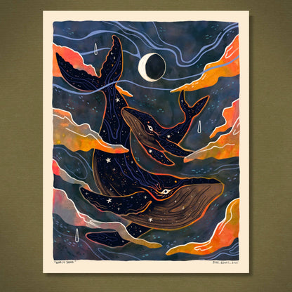 Whale Song 8x10 Nature Wilderness Art Print