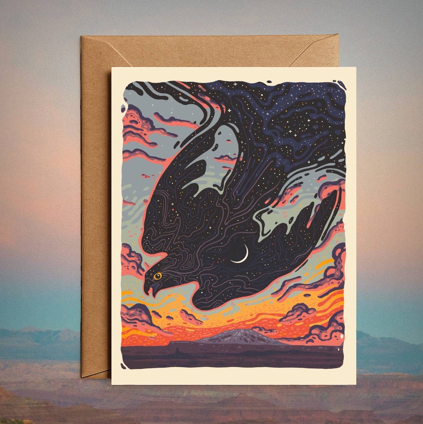 Nightfall Blank Greeting Card