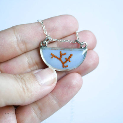 Half Moon Coral Necklace