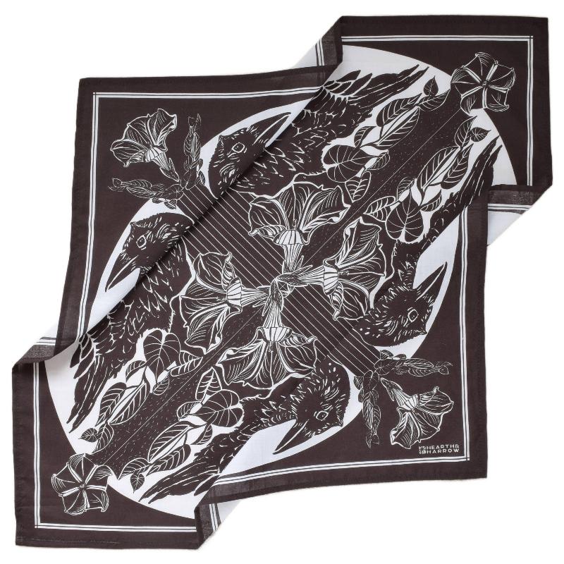 Crow Bandana - 100% Cotton Hanky Ascot