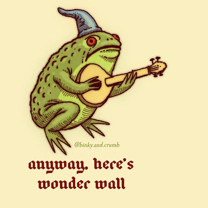 Binky and Crumb Wonderwall Sticker