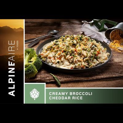 AlpineAire Backpacking Meals - Creamy Broccoli Cheddar Rice