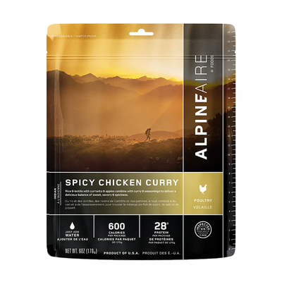 AlpineAire Backpacking Meals - Spicy Grilled Chicken Curry