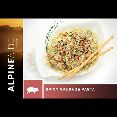 AlpineAire Backpacking Meals - Spicy Sausage Pasta (Pork)