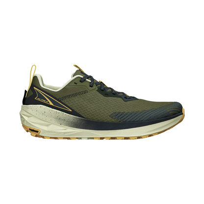 Altra Experience Wild 2 trail running shoe in olive green, designed for comfort, protection, and flexibility on any terrain.