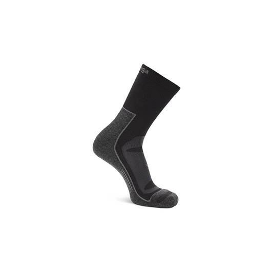 Balega Blister Resist Crew Socks - Grey/Black