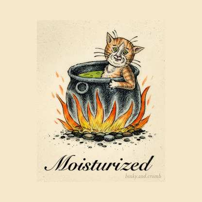 Binky and Crumb Moist Sticker
