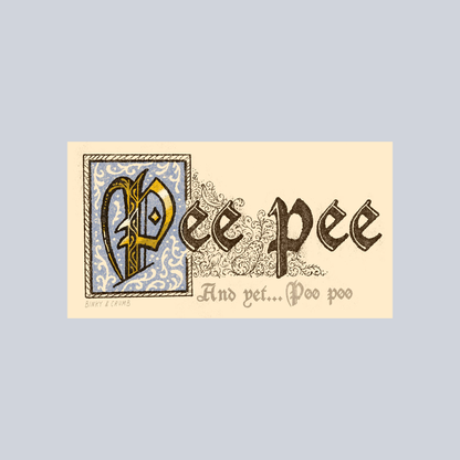 Binky and Crumb Pee Pee Sticker