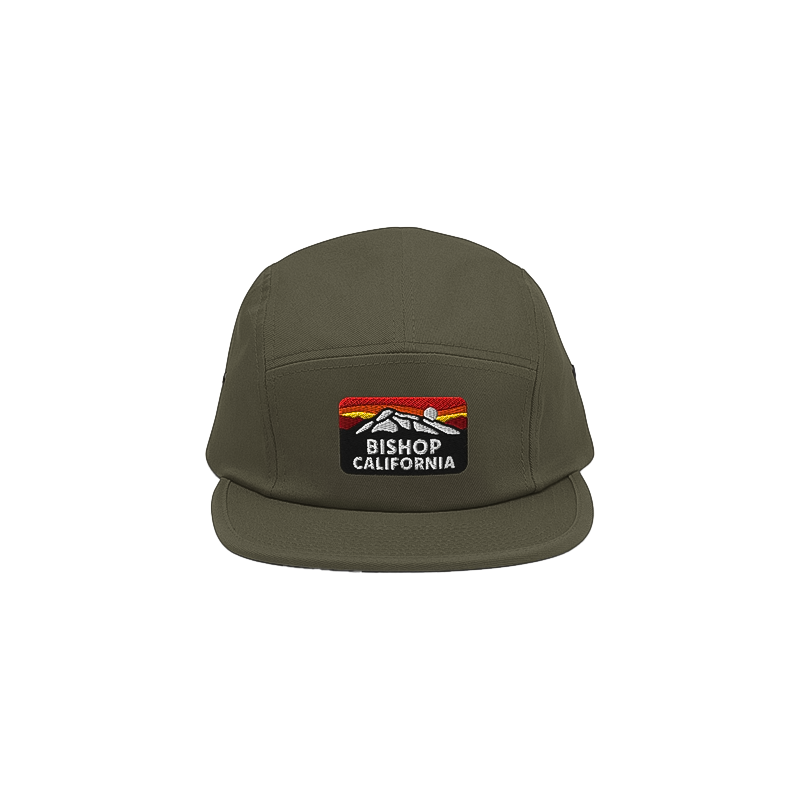 Olive green cap featuring the national parks logo, made of 100% cotton, designed for comfort and outdoor style.
