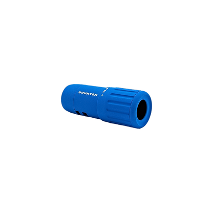 Blue monocular tube, illustrating the portable Brunton Echo Pocket Scope.