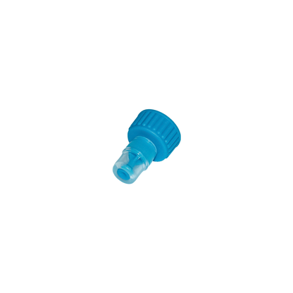 Blue hydration bottle with a cap, designed for pairing with CNOC BiteValve, ideal for hiking and running.
