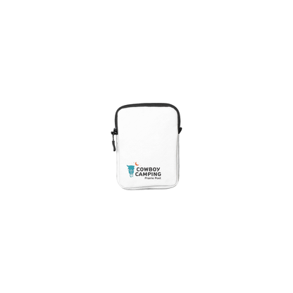 Compact white e-reader cover ideal for travel and minimal bulk.
