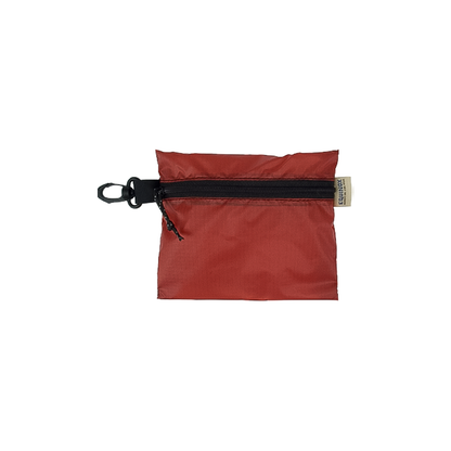Compact zipper pouch from Equinox in red, perfect for keeping gear organized during Eastern Sierra adventures.