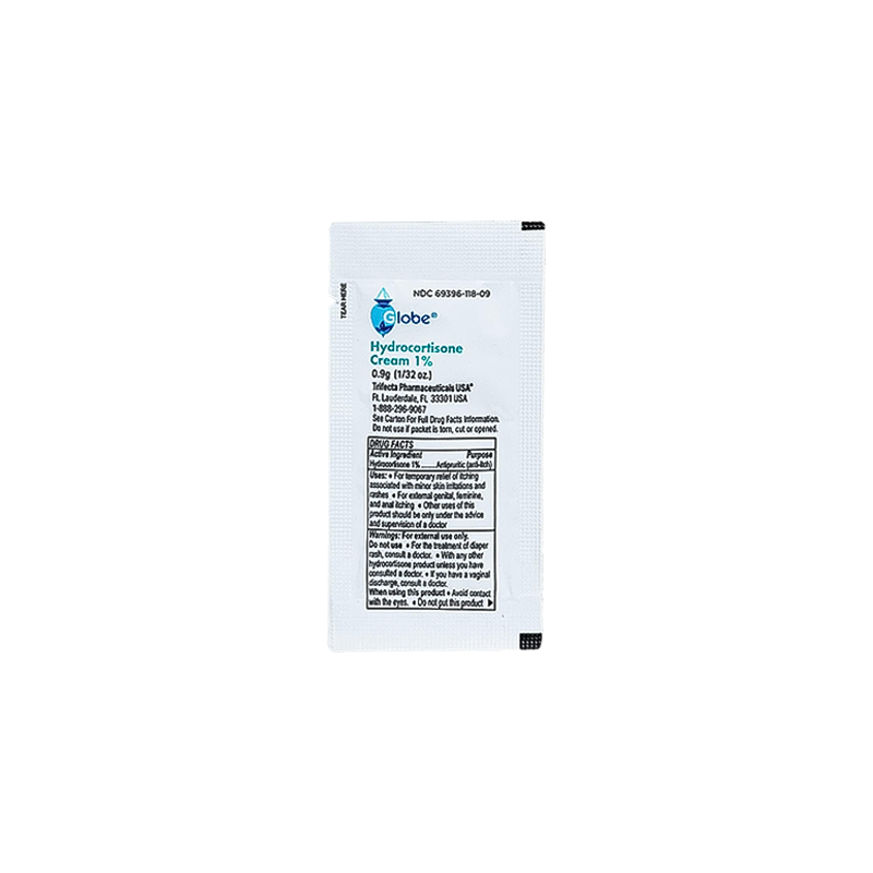 Globe Hydrocortisone Anti-Itch Cream (0.9g Single Packet)