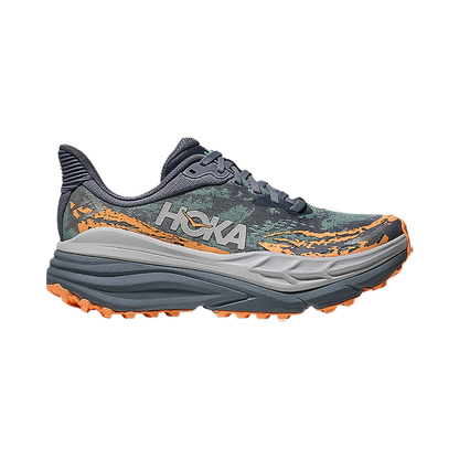 Gay Hoka One One women's Stinson 7 shoes, designed for versatile outdoor adventures on various terrains with excellent cushioning and grip.