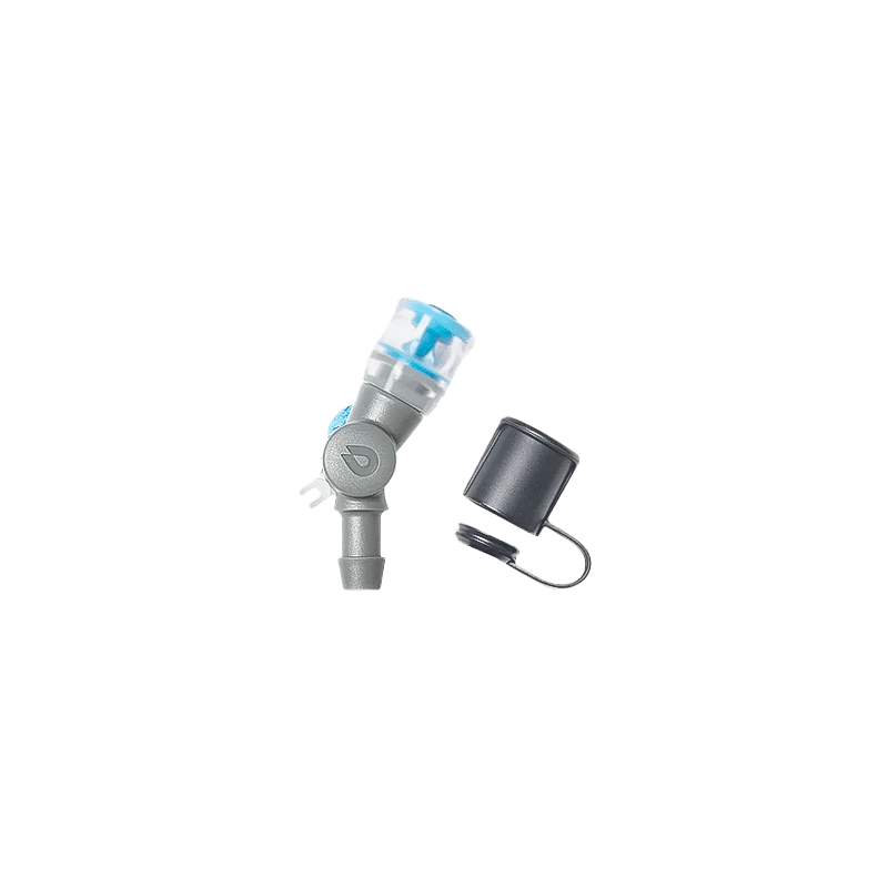 Hydrapak Comet Bite Valve, a small, light device with a self-sealing mouthpiece, ideal for outdoor hydration.