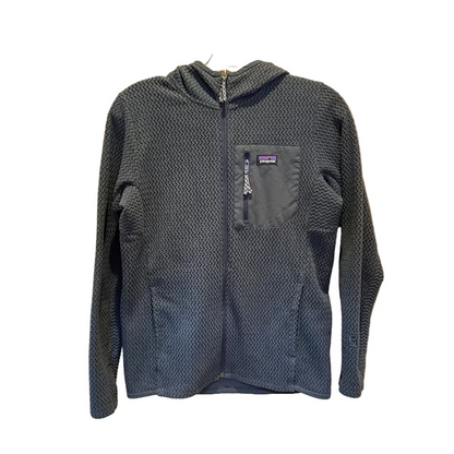 grey payagonia kids air hoody full zip