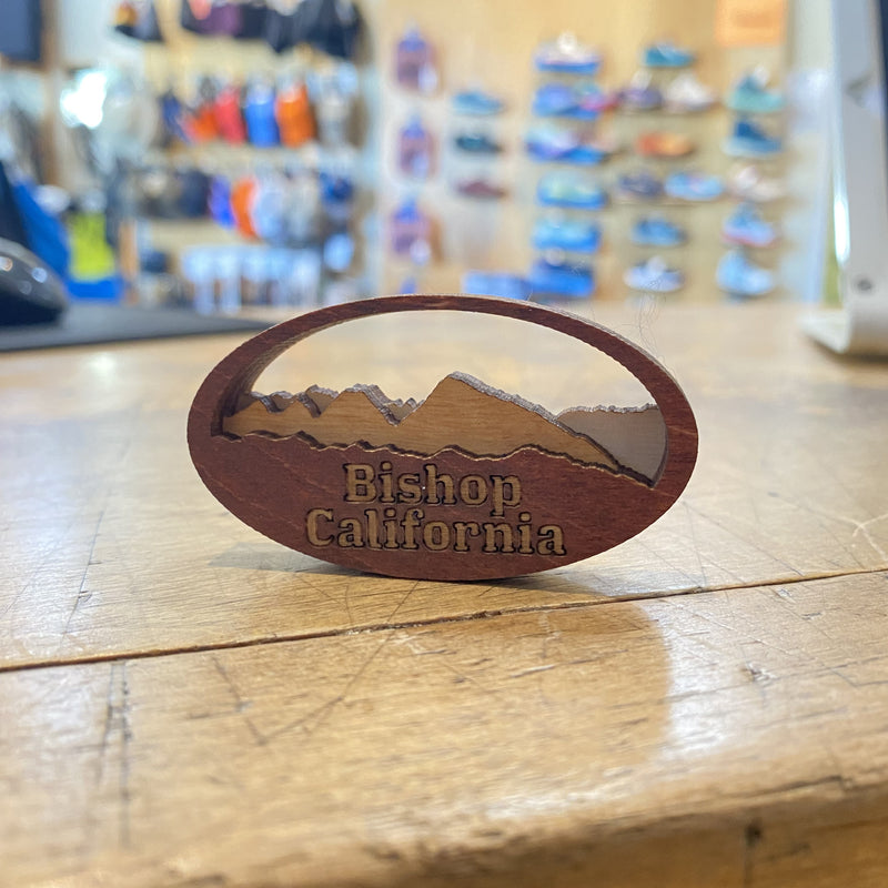 Bishop California Wood Carved Magnet