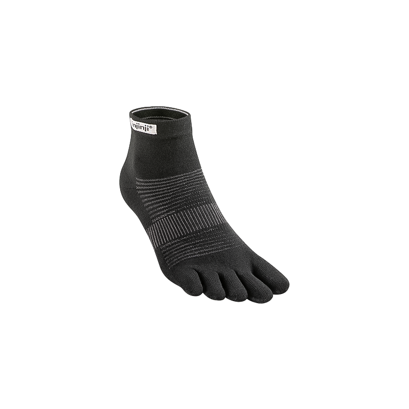 Injinji Run Lightweight Mini-Crew Socks - Black