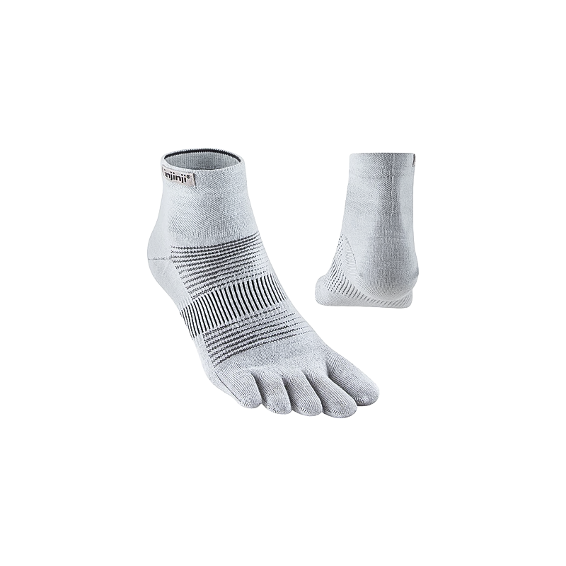 Injinji Run Lightweight Mini-Crew Socks - Gray