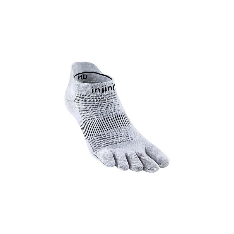 Injinji Lightweight No-Show Running Toe Socks Black