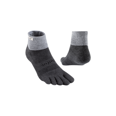 Injinji Trail Midweight Mini-Crew Socks - Granite