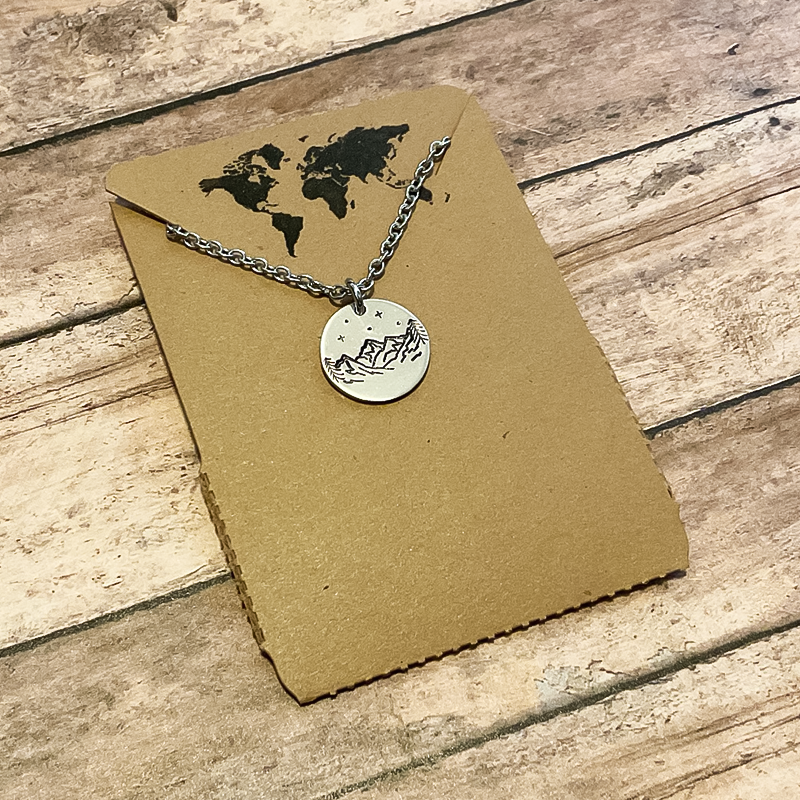 Mountain Valley Charm Silver Necklace