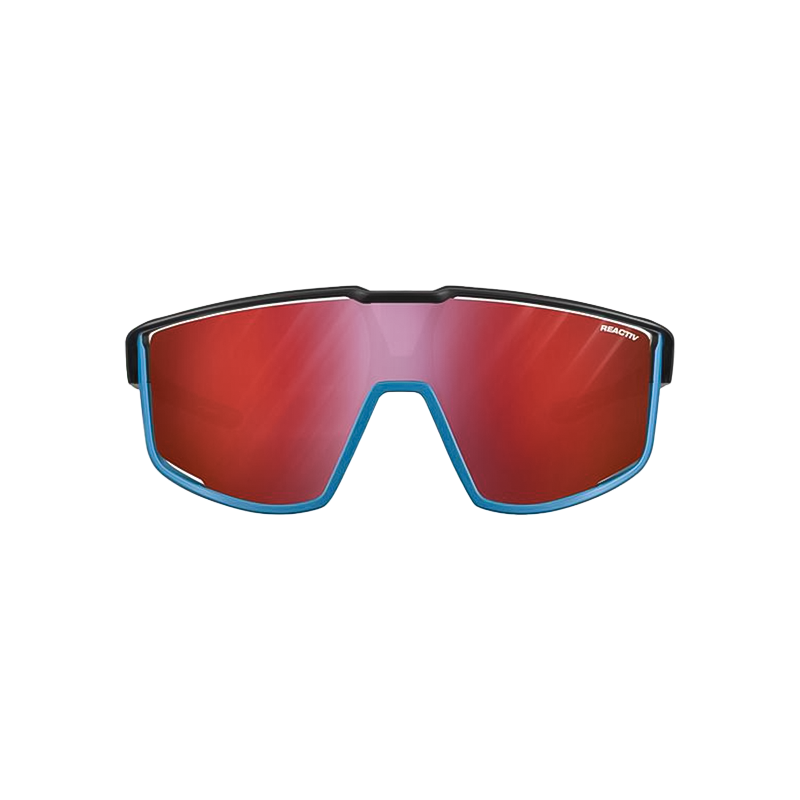 Julbo Fury Sunglasses with Reactiv 0-3 High Contrast Lens - Matte Translucent Black/Blue