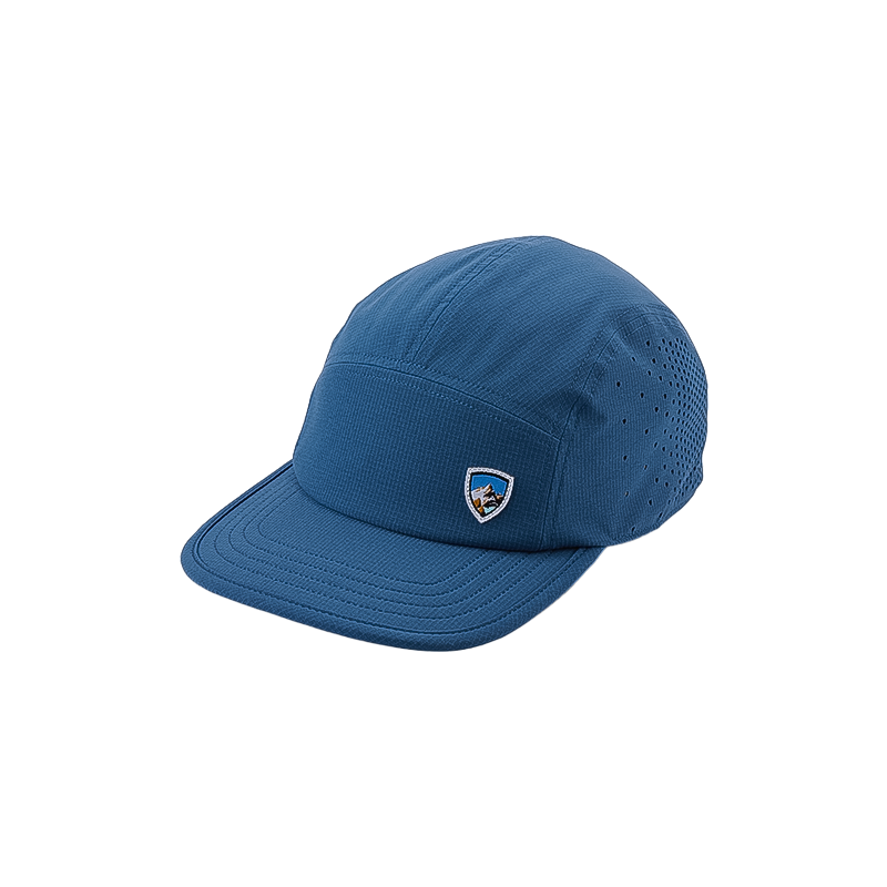 Blue Kuhl cap with a logo, crafted for comfort and performance in various settings.