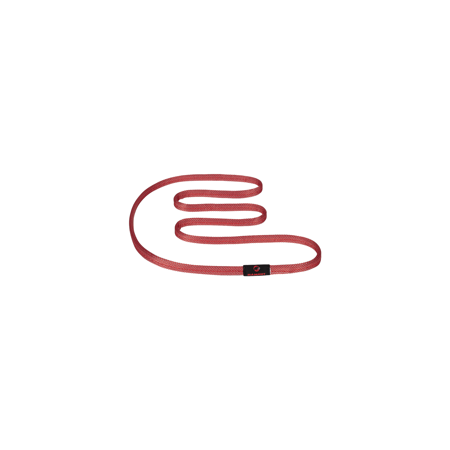 A red 60cm climbing sling with a black handle, designed for durability and strength in climbing and mountaineering activities.